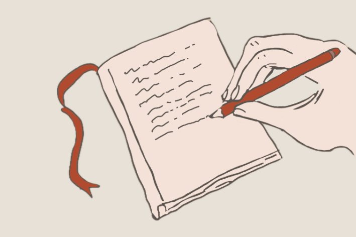 Grafik zum Verfassen eigener Texte.