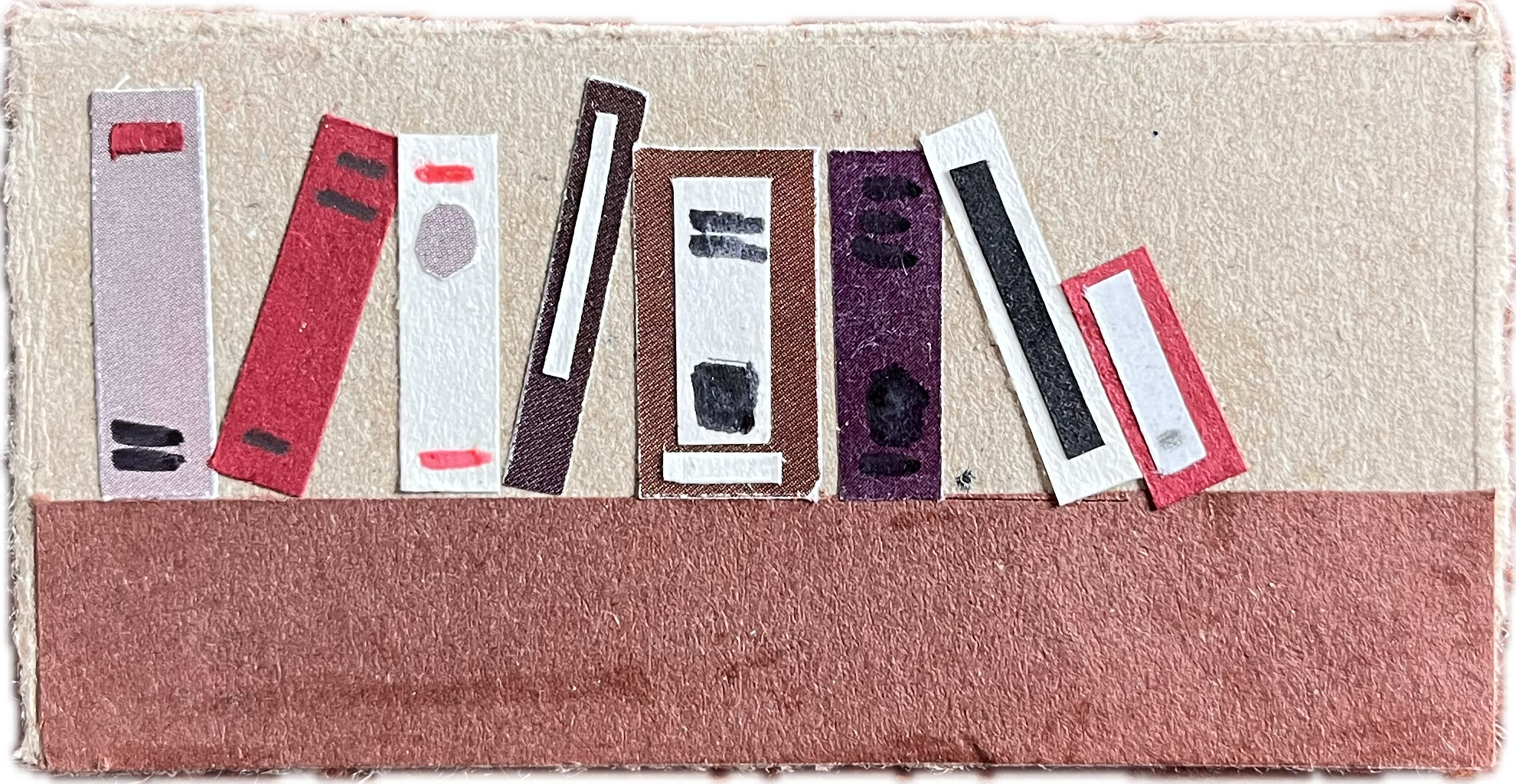 Eine Illustration, die ein Bücherregal zeigt